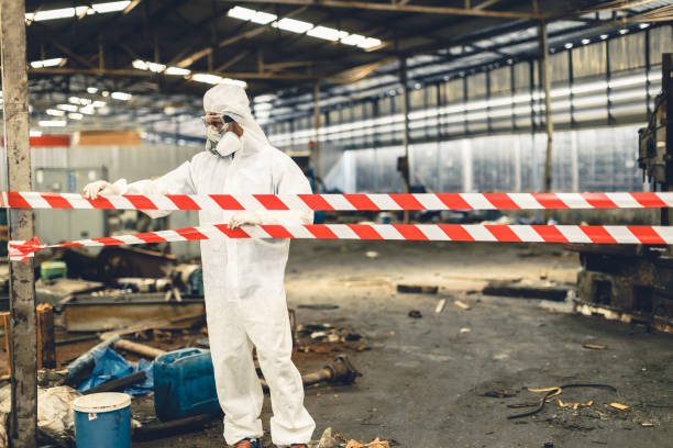 Professional Drug Lab Cleanup technician working in Lockhart, FL